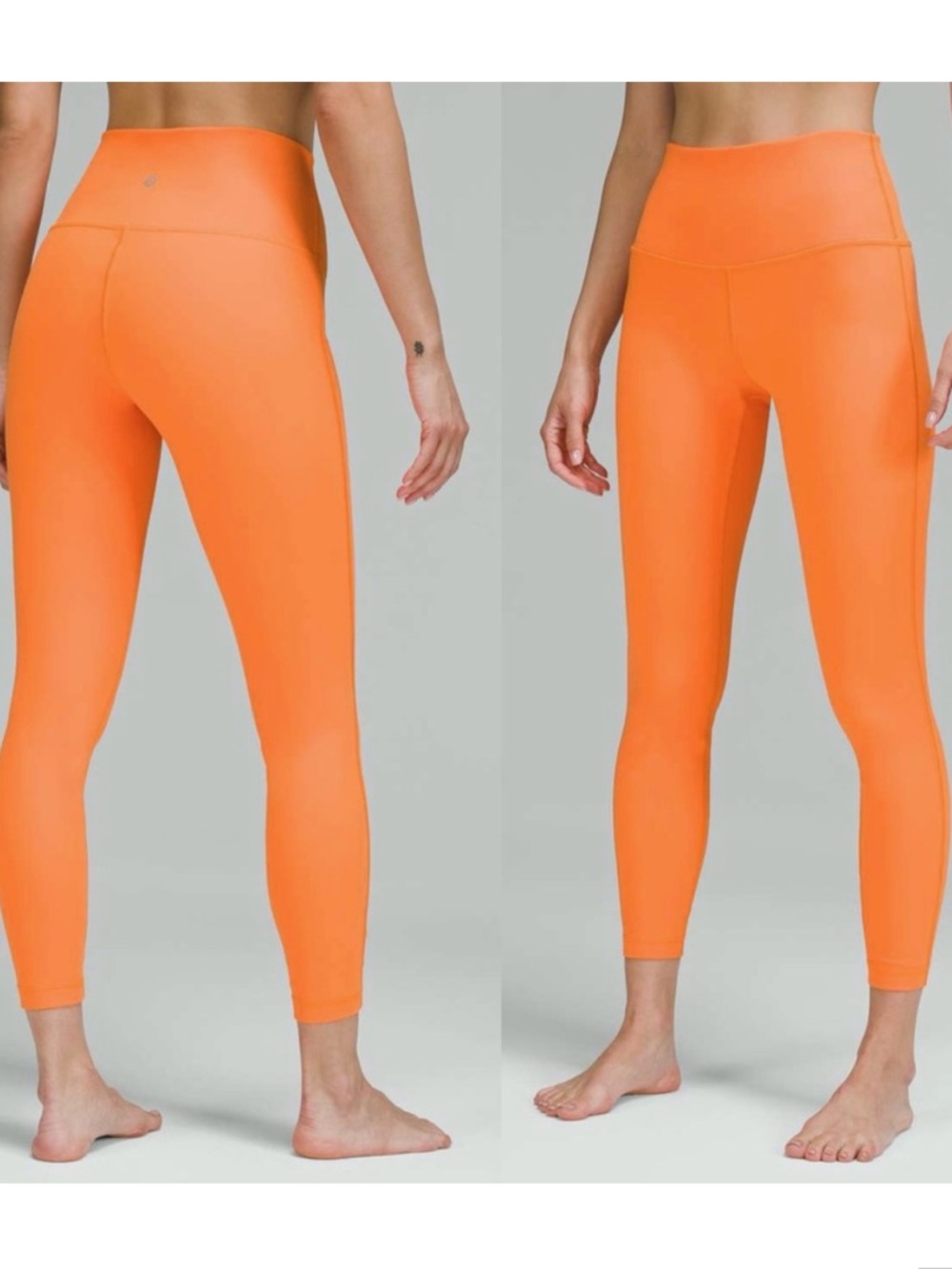 lululemon athletica Bright Orange High-Rise Wunder Under Leggings